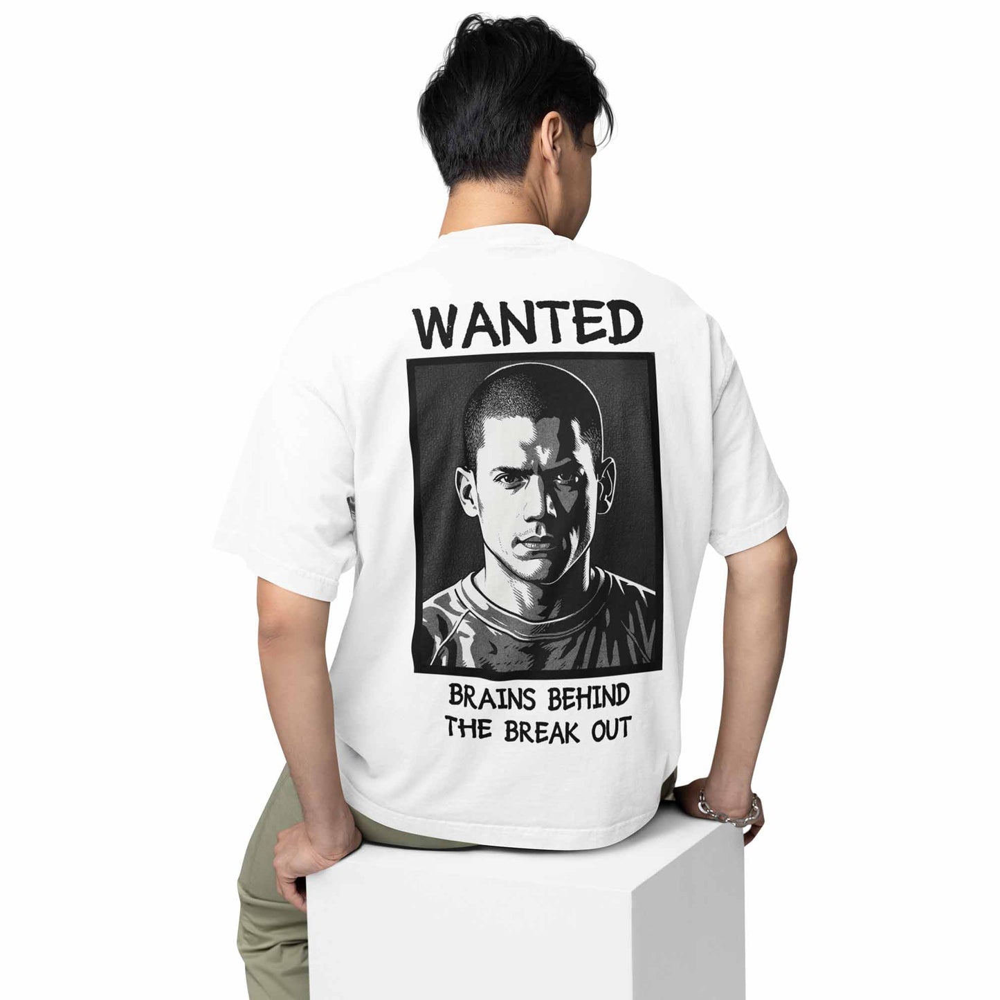 prison break oversized t shirt - brains behind the break tv & movies t-shirt black buy online india the banyan tee tbt men women girls boys unisex