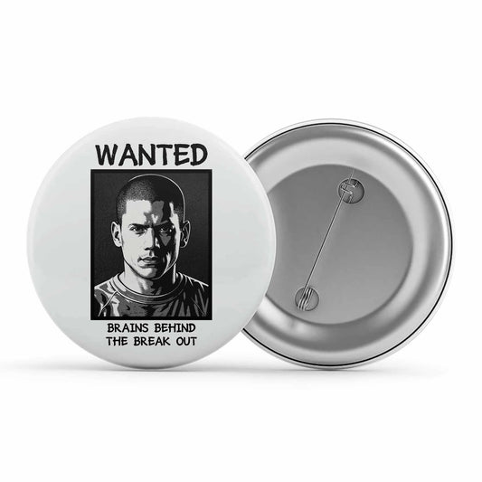 prison break brains behind the breakout badge pin button tv & movies buy online united states us the banyan tee tbt men women girls boys unisex