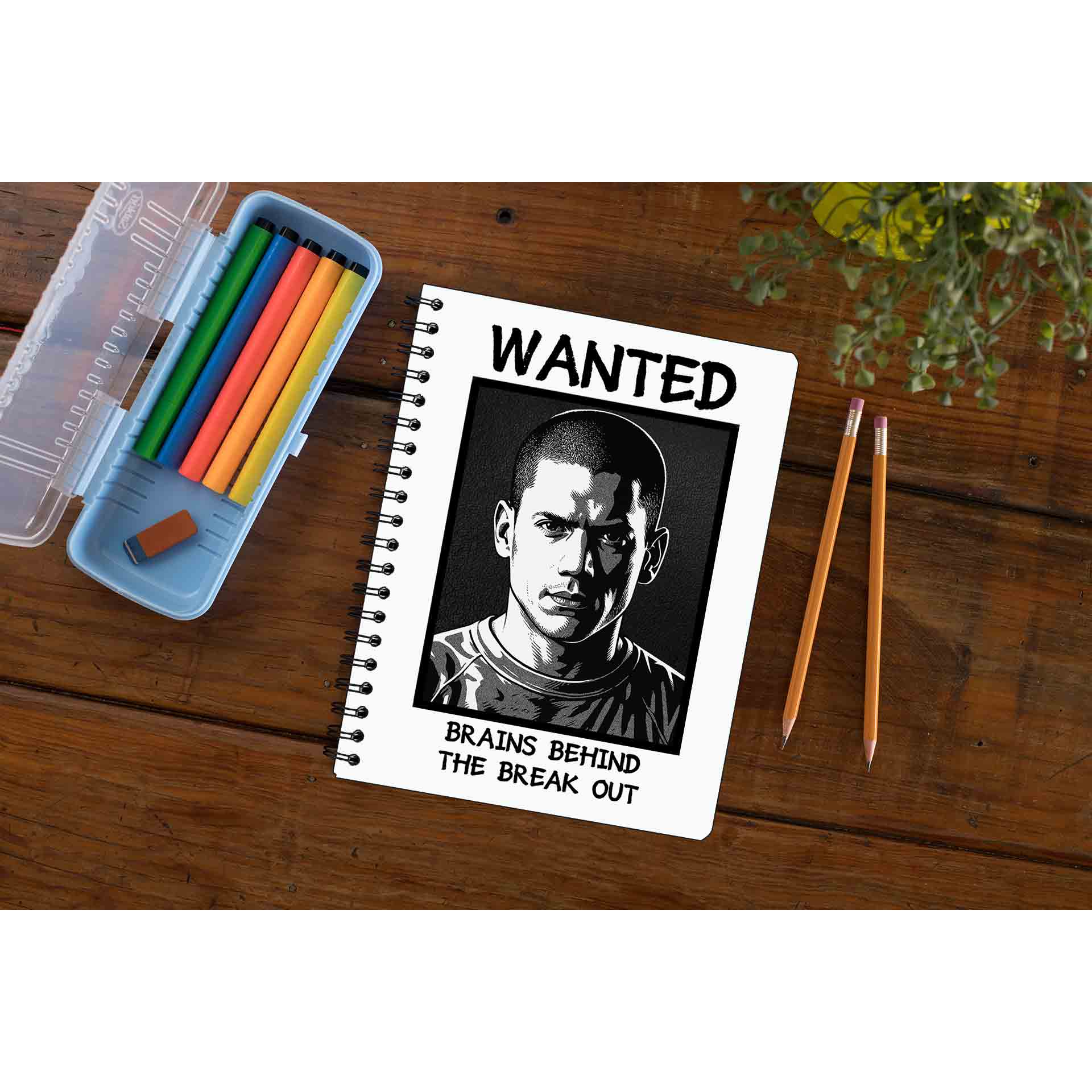 prison break brains behind the breakout notebook notepad diary buy online united states us the banyan tee tbt unruled