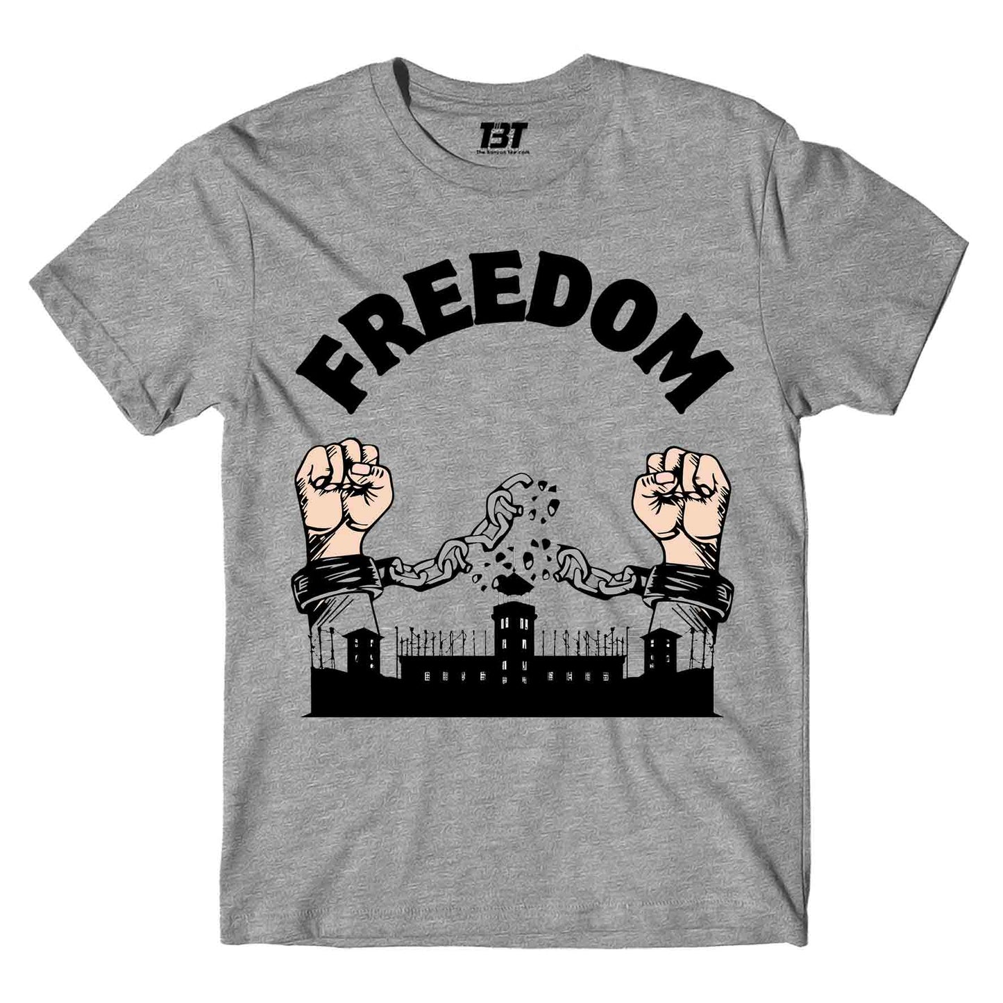 prison break freedom t-shirt tv & movies buy online united states of america usa the banyan tee tbt men women girls boys unisex gray