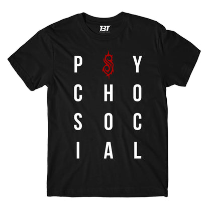slipknot psychosocial t-shirt music band buy online united states of america usa the banyan tee tbt men women girls boys unisex black