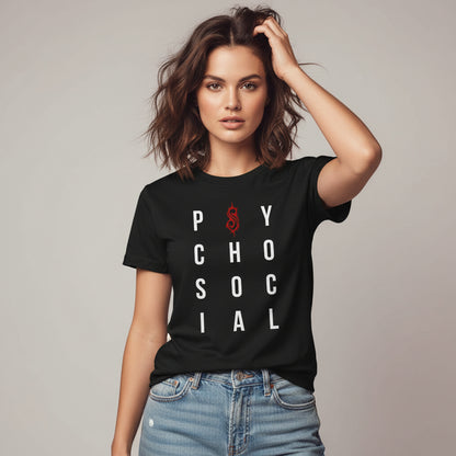 slipknot psychosocial t-shirt music band buy online united states of america usa the banyan tee tbt men women girls boys unisex black