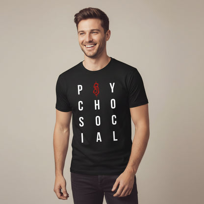 slipknot psychosocial t-shirt music band buy online united states of america usa the banyan tee tbt men women girls boys unisex black