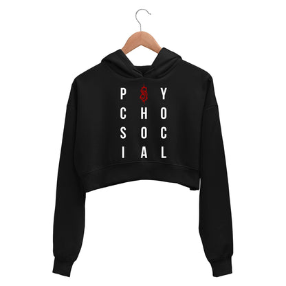 slipknot psychosocial crop hoodie hooded sweatshirt upper winterwear music band buy online india the banyan tee tbt men women girls boys unisex black