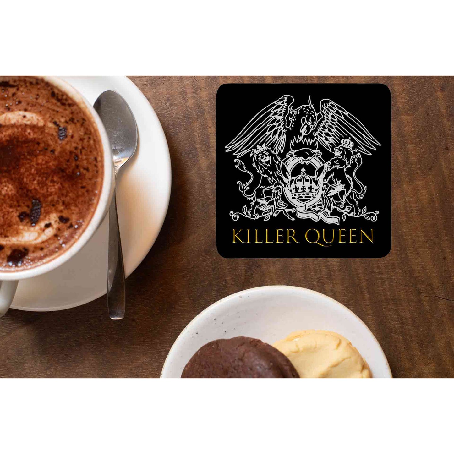 queen killer queen coasters wooden table cups indian music band buy online india the banyan tee tbt men women girls boys unisex