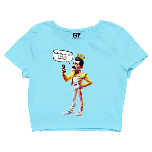 queen is this just fantasy crop top music band buy online united states of america usa the banyan tee tbt men women girls boys unisex s