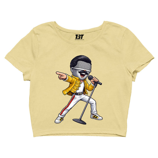 queen mic mercury crop top music band buy online united states usa the banyan tee tbt men women girls boys unisex s 