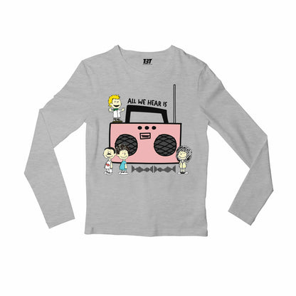 queen all we hear is full sleeves long sleeves music band buy online united states usa the banyan tee tbt men women girls boys unisex gray 