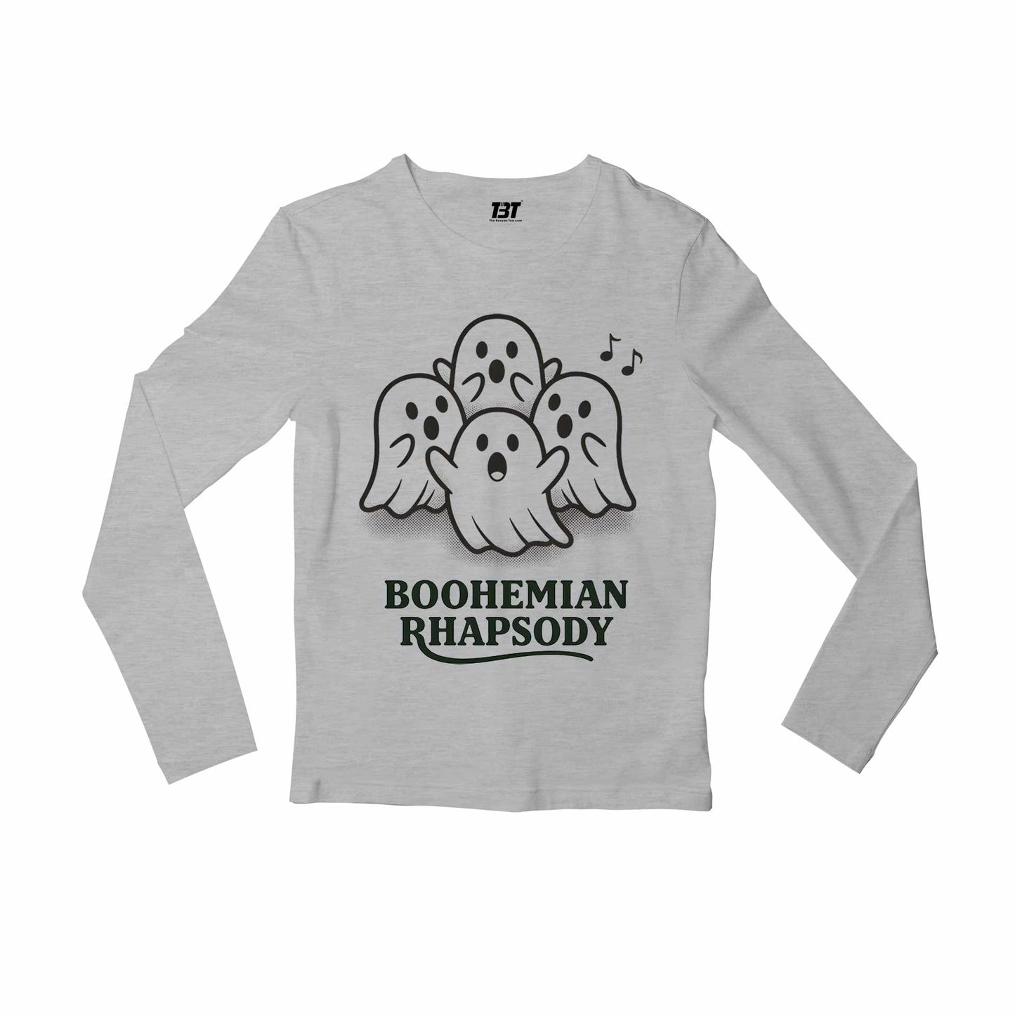queen boohemian rhapsody full sleeves long sleeves music band buy online united states usa the banyan tee tbt men women girls boys unisex gray 