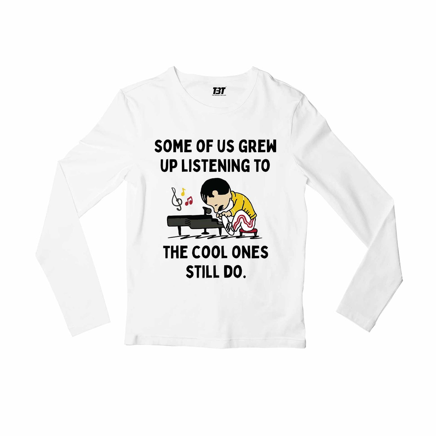 queen cool ones still do full sleeves long sleeves music band buy online united states usa the banyan tee tbt men women girls boys unisex white 