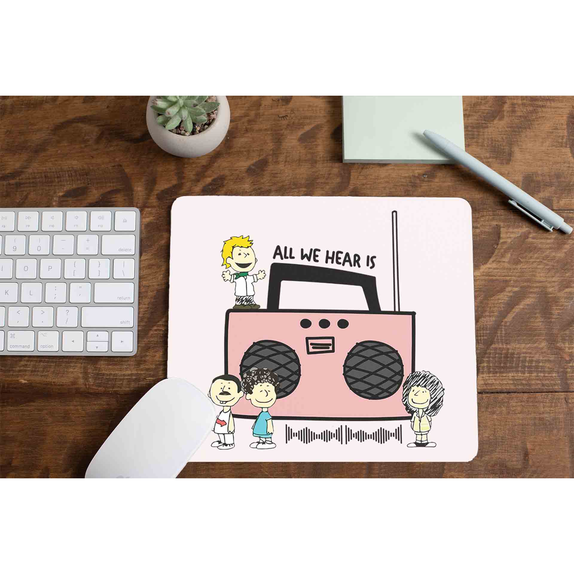 queen all we hear is mousepad logitech large anime music band buy online united states usa the banyan tee tbt men women girls boys unisex  