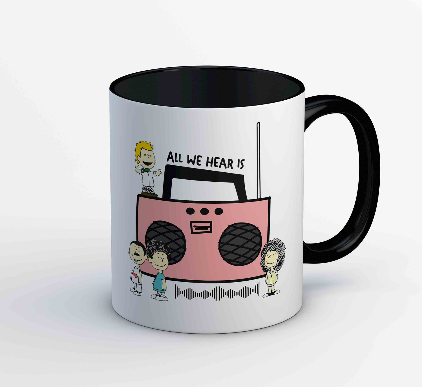 queen all we hear is mug coffee ceramic music band buy online united states usa the banyan tee tbt men women girls boys unisex  