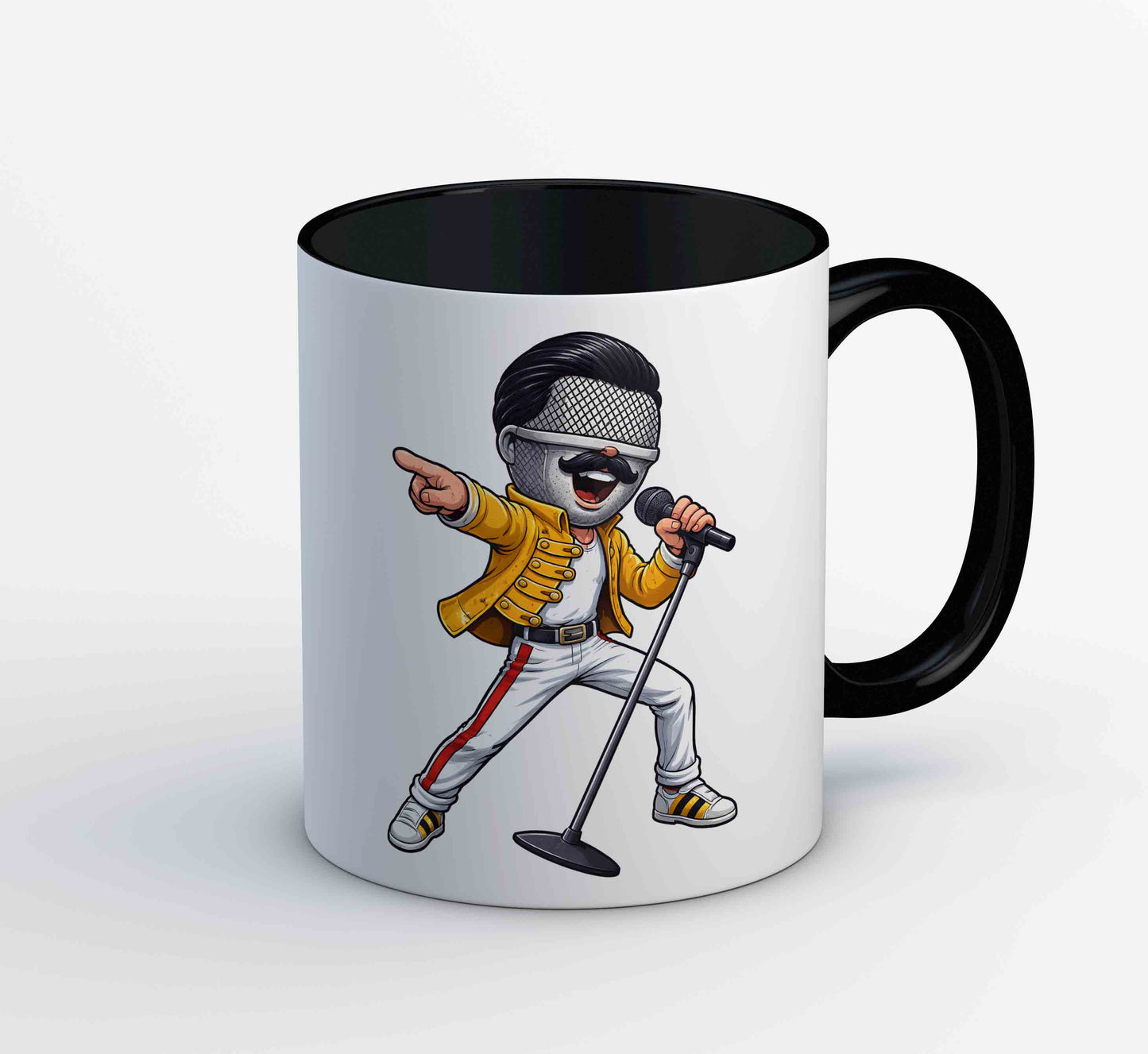 queen mic mercury mug coffee ceramic music band buy online united states usa the banyan tee tbt men women girls boys unisex  