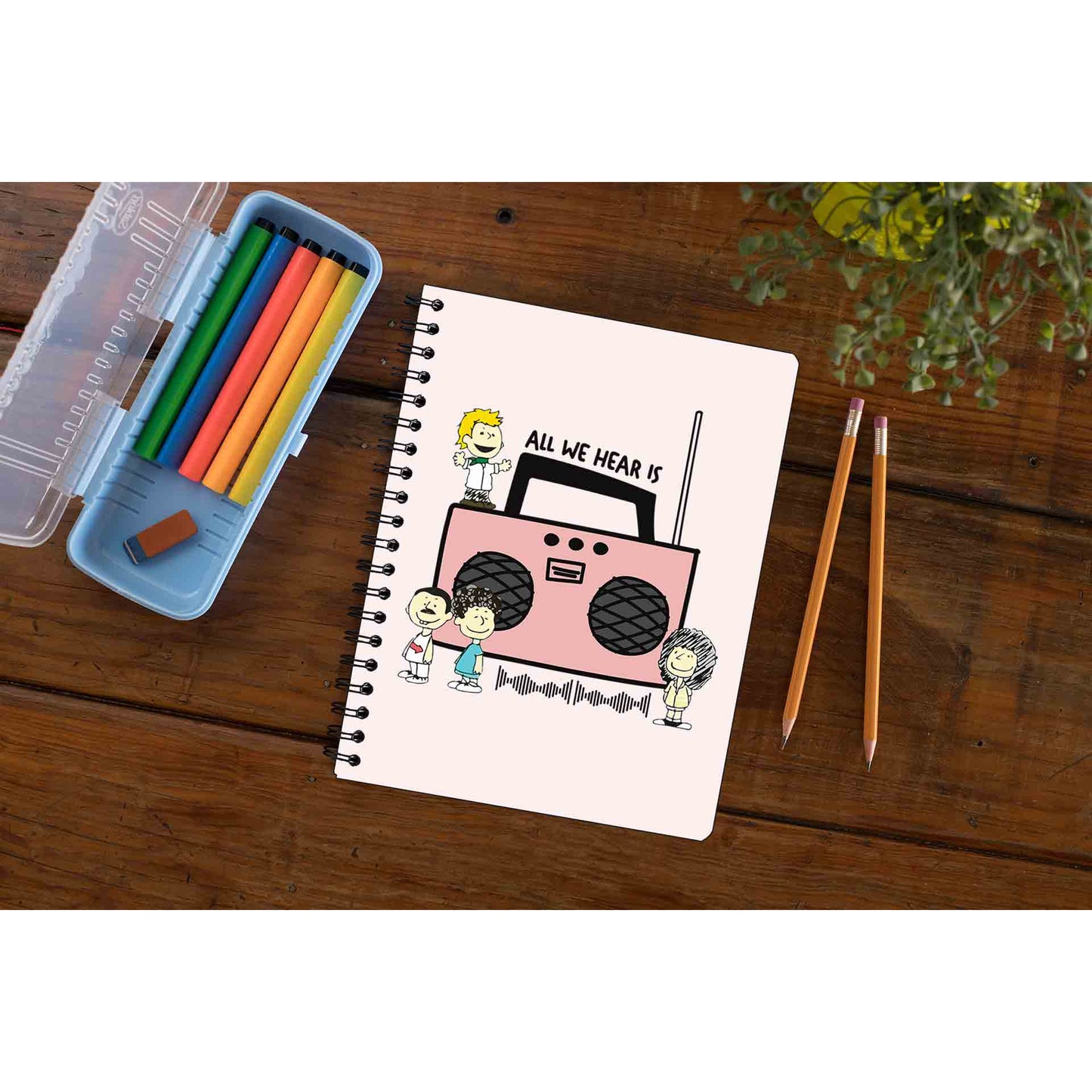 queen all we hear is notebook notepad diary buy online united states usa the banyan tee tbt unruled 