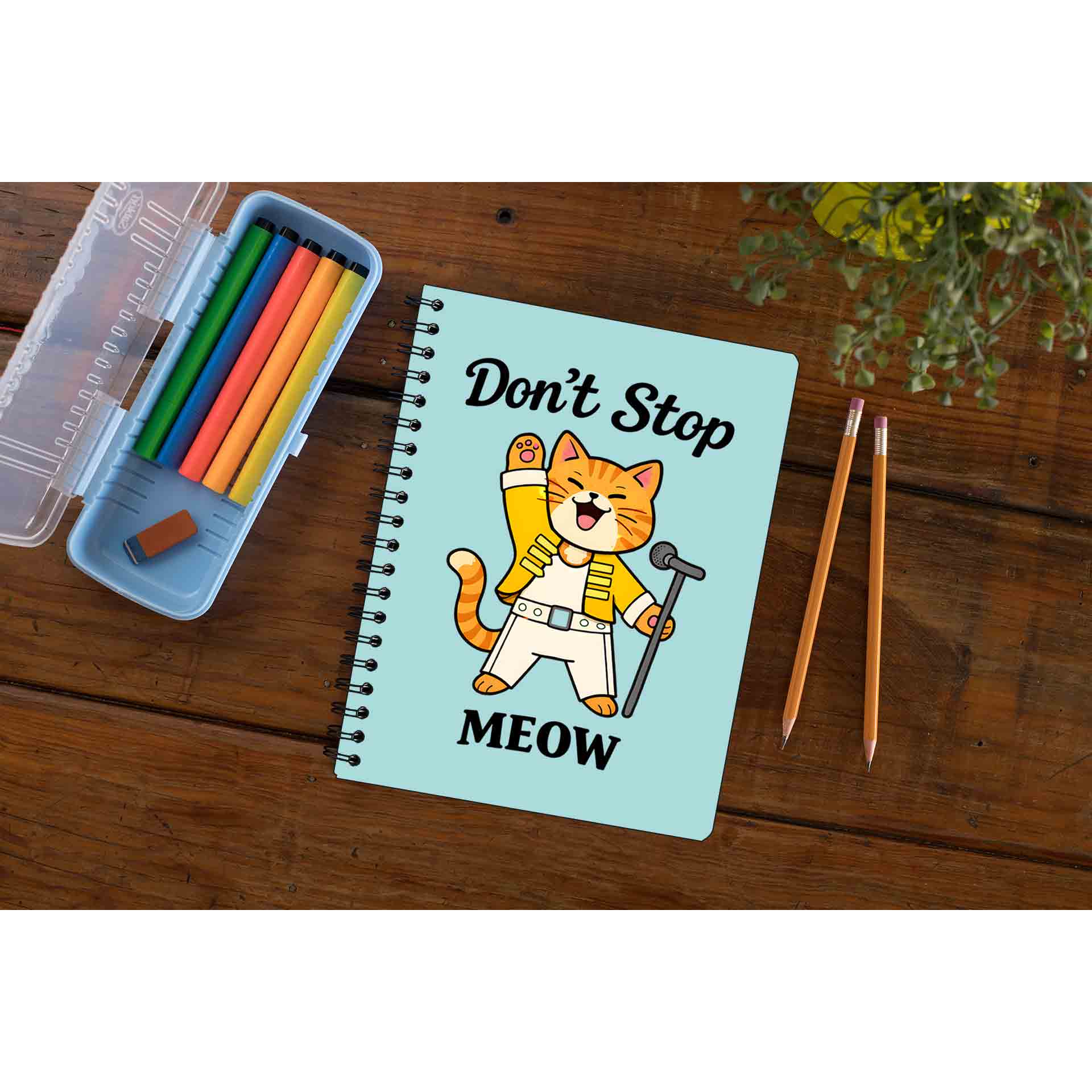 queen don't stop meow notebook notepad diary buy online united states usa the banyan tee tbt unruled 
