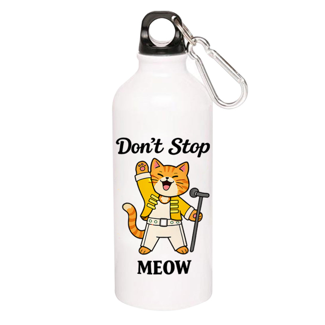 queen don't stop meow sipper steel water bottle flask gym shaker music band buy online india the banyan tee tbt men women girls boys unisex  
