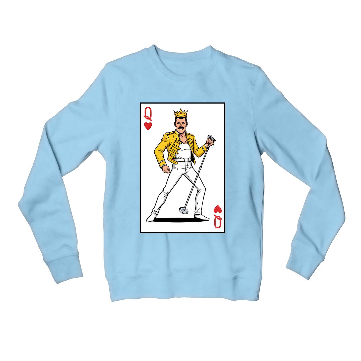 queen the queen of hearts sweatshirt upper winterwear music band buy online united states usa the banyan tee tbt men women girls boys unisex baby blue 