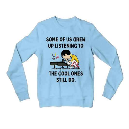 queen cool ones still do sweatshirt upper winterwear music band buy online united states usa the banyan tee tbt men women girls boys unisex baby blue 