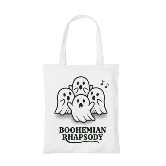 queen boohemian rhapsody tote bag cotton printed music band buy online united states usa the banyan tee tbt men women girls boys unisex  