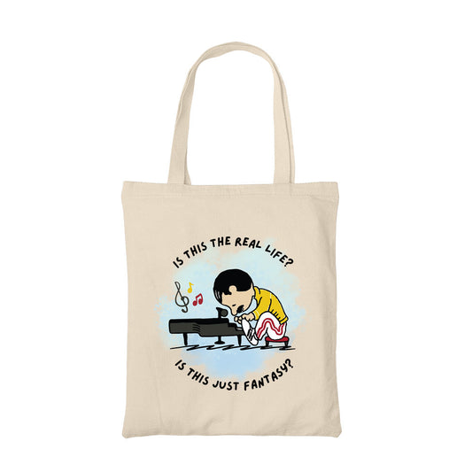 queen bohemian maestro tote bag hand printed cotton women men unisex