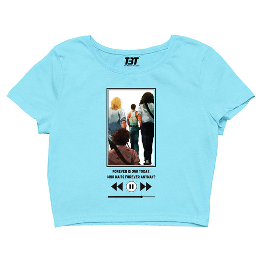 queen live forever crop top music band buy online united states of america usa the banyan tee tbt men women girls boys unisex sky blue