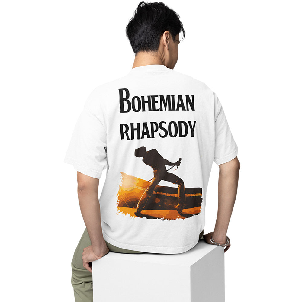 queen oversized t shirt - bohemian rhapsody music t-shirt white buy online india the banyan tee tbt men women girls boys unisex