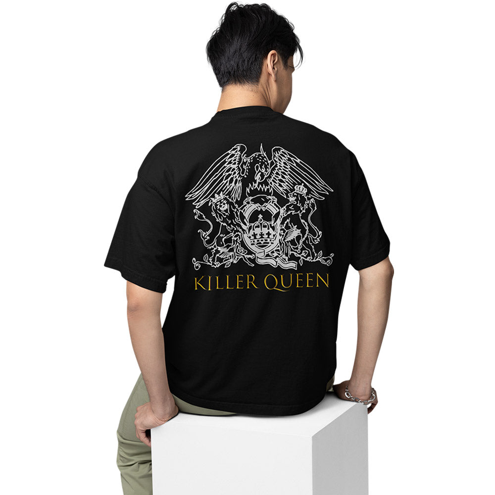 queen oversized t shirt - killer queen music t-shirt black buy online india the banyan tee tbt men women girls boys unisex