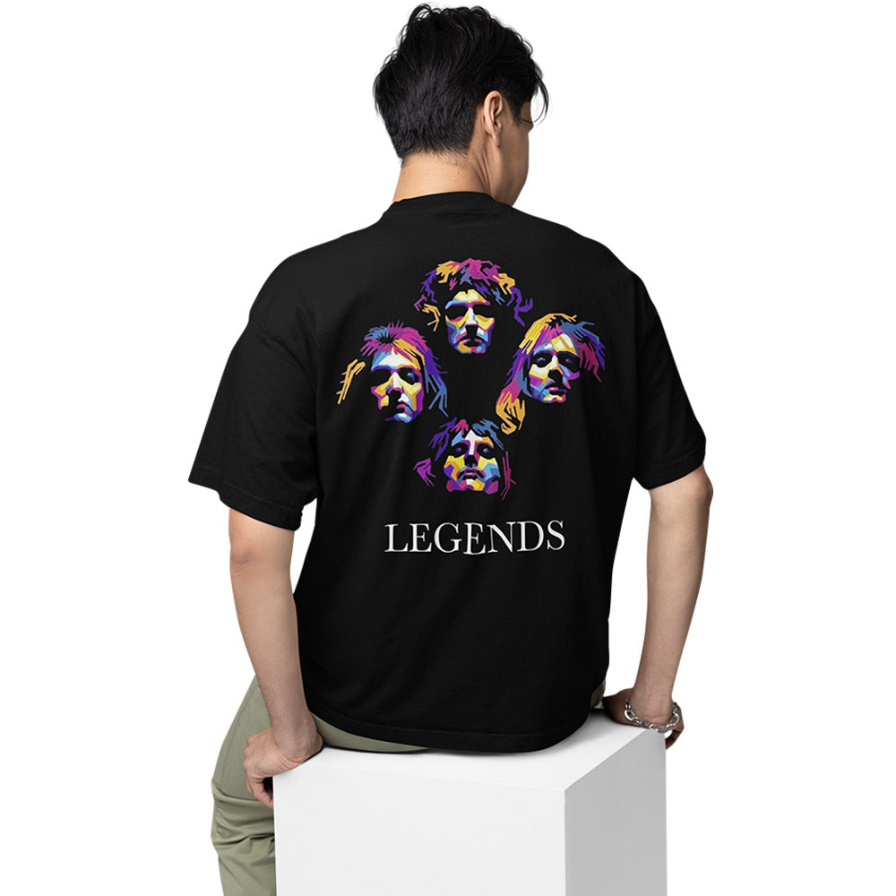 queen oversized t shirt - legends music t-shirt black buy online india the banyan tee tbt men women girls boys unisex