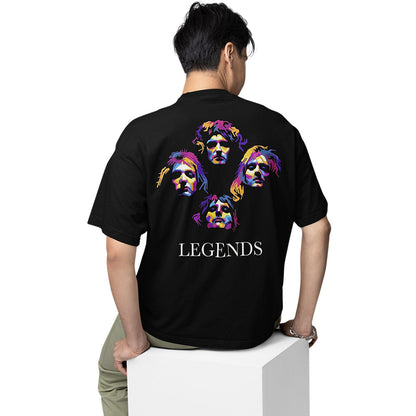 queen oversized t shirt - legends music t-shirt black buy online india the banyan tee tbt men women girls boys unisex