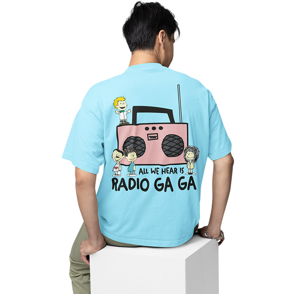 queen oversized t shirt - radio ga ga music t-shirt baby blue buy online india the banyan tee tbt men women girls boys unisex