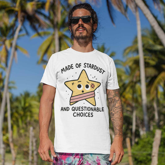 graphic questionable choices t-shirt printed graphic stylish buy online united states usa the banyan tee tbt men women girls boys unisex white 