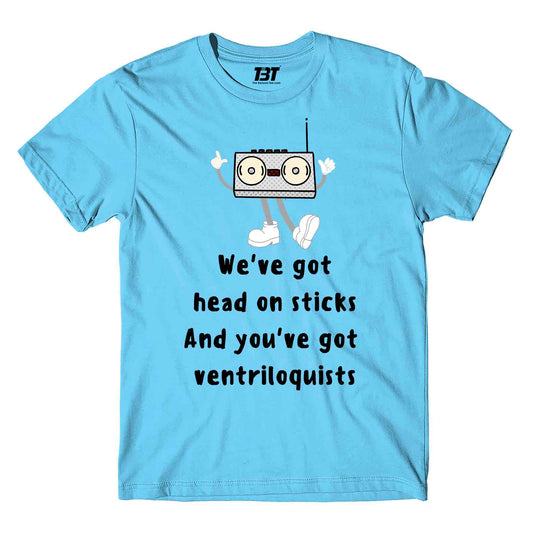 radiohead kid a t-shirt music band buy online united states of america usa the banyan tee tbt men women girls boys unisex sky blue