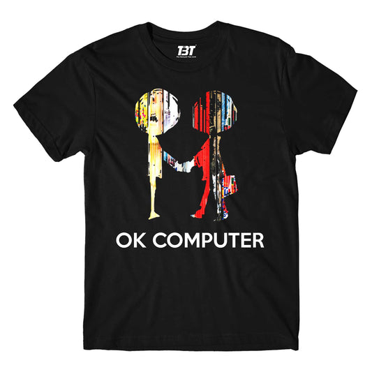 radiohead ok computer t-shirt music band buy online united states of america usa the banyan tee tbt men women girls boys unisex black