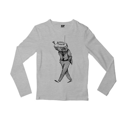radiohead fan art full sleeves long sleeves music band buy online india the banyan tee tbt men women girls boys unisex gray