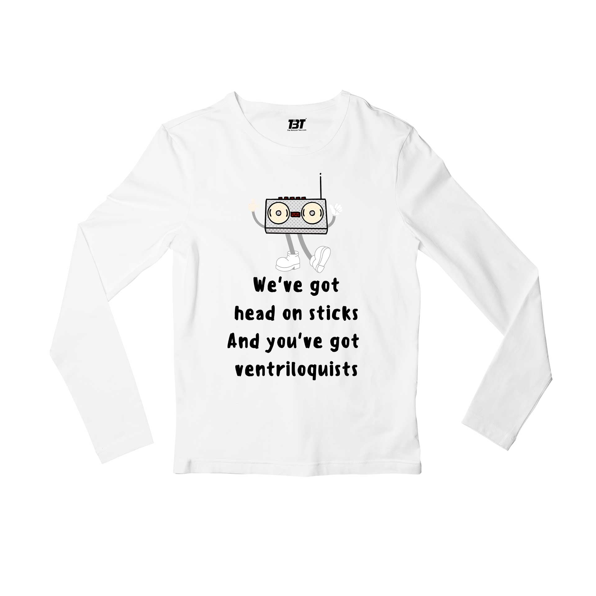 radiohead kid a full sleeves long sleeves music band buy online india the banyan tee tbt men women girls boys unisex white