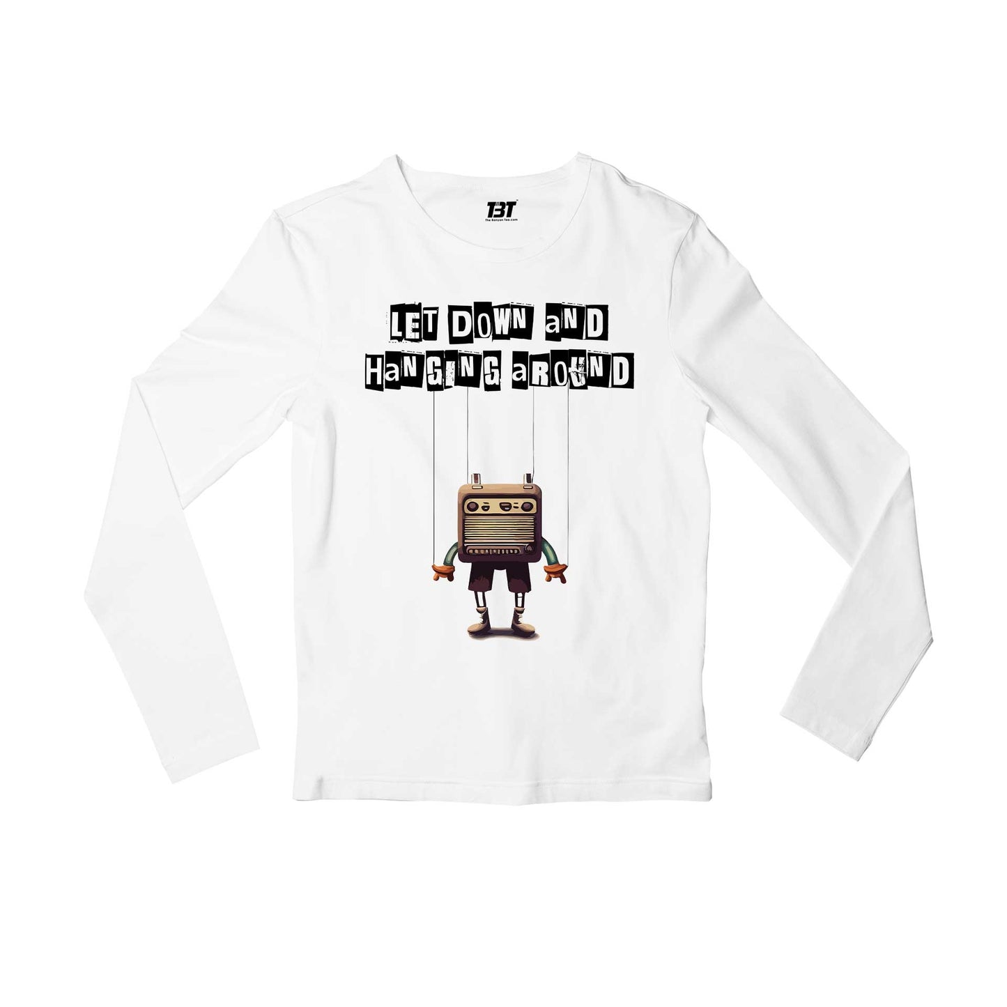 radiohead let down full sleeves long sleeves music band buy online india the banyan tee tbt men women girls boys unisex white