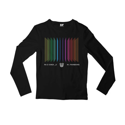radiohead in rainbows full sleeves long sleeves music band buy online india the banyan tee tbt men women girls boys unisex black