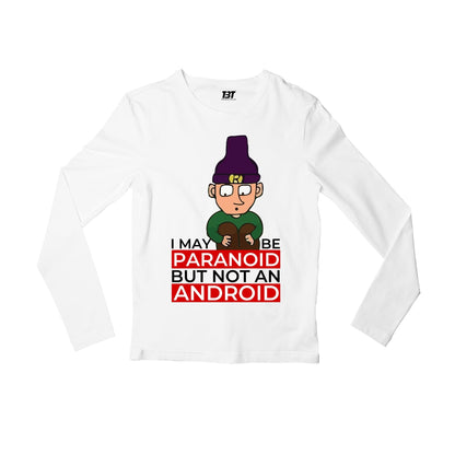 radiohead paranoid android full sleeves long sleeves music band buy online india the banyan tee tbt men women girls boys unisex white