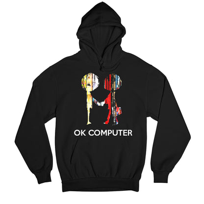 radiohead ok computer hoodie hooded sweatshirt winterwear music band buy online usa united states of america the banyan tee tbt men women girls boys unisex black