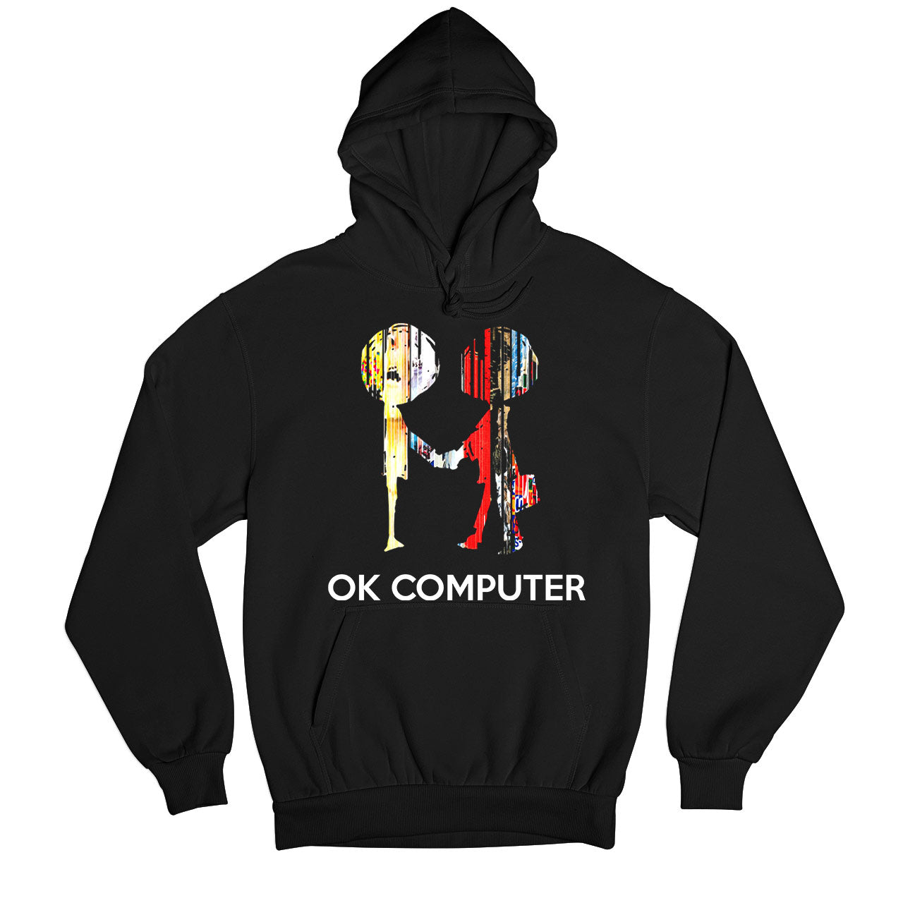 radiohead ok computer hoodie hooded sweatshirt winterwear music band buy online united states usa the banyan tee tbt men women girls boys unisex black