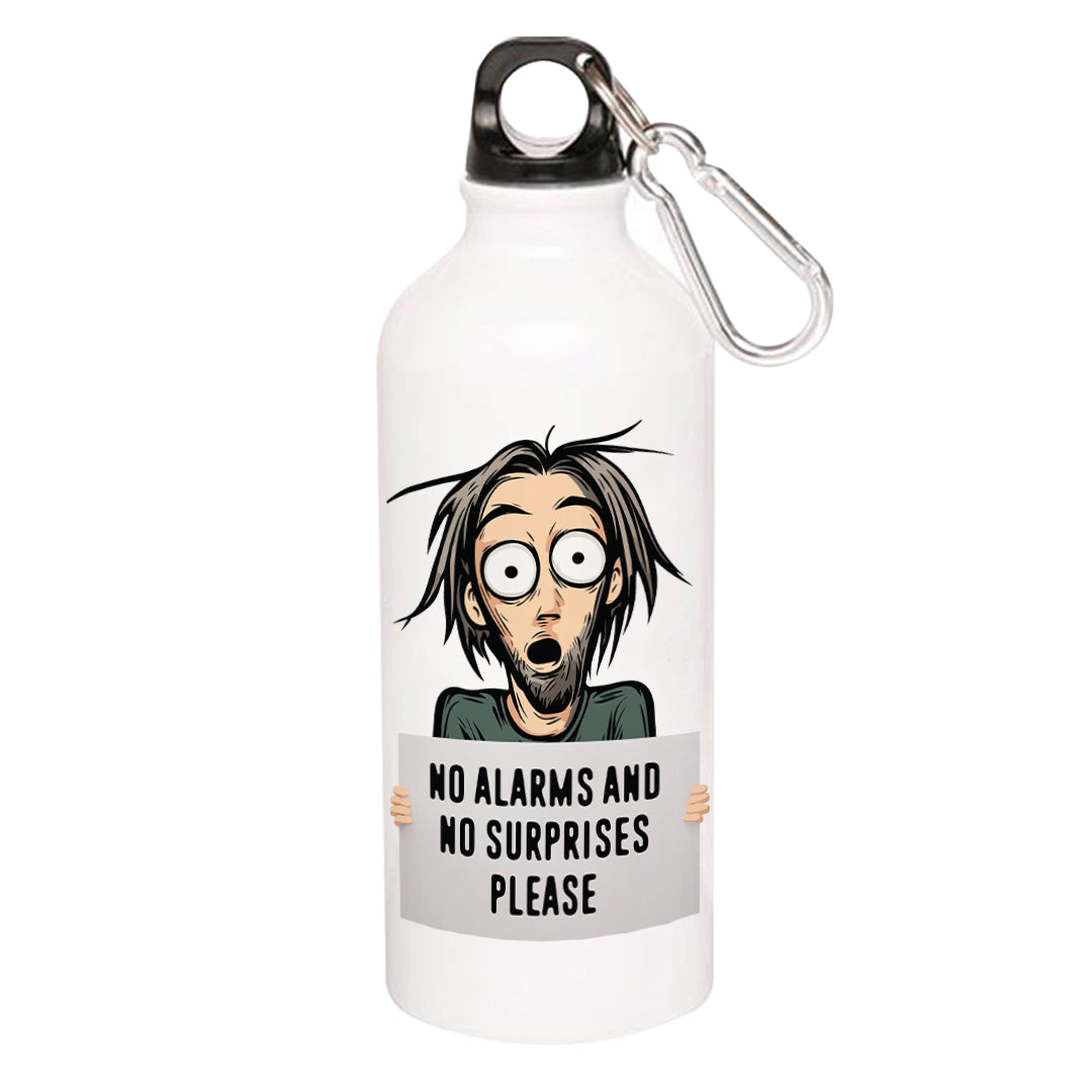radiohead no surprises sipper steel water bottle flask gym shaker music band buy online india the banyan tee tbt men women girls boys unisex