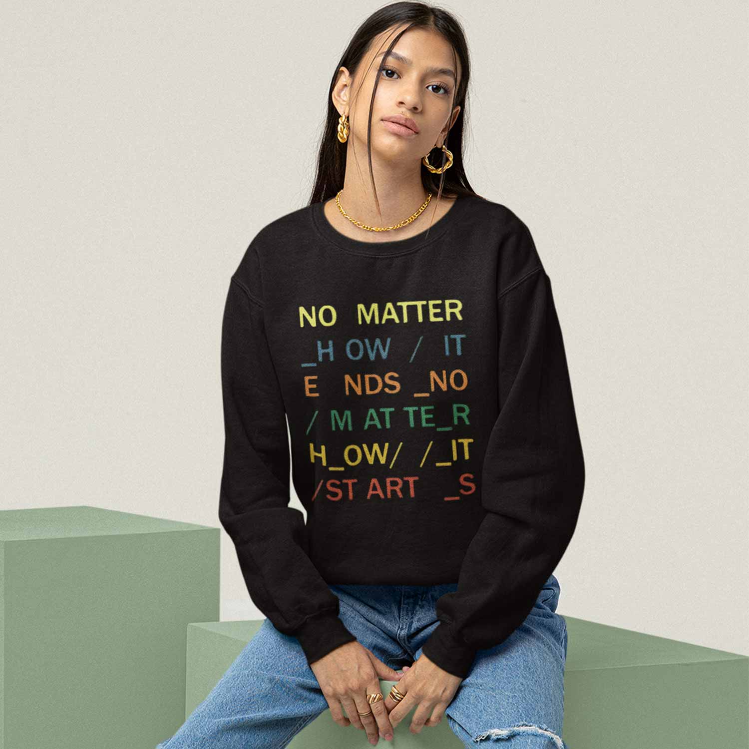 radiohead house of cards sweatshirt upper winterwear music band buy online united states usa the banyan tee tbt men women girls boys unisex black