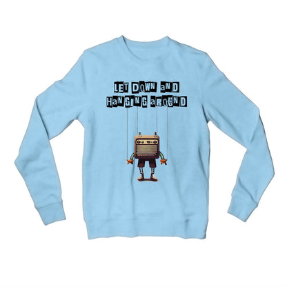 radiohead let down sweatshirt upper winterwear music band buy online united states usa the banyan tee tbt men women girls boys unisex baby blue