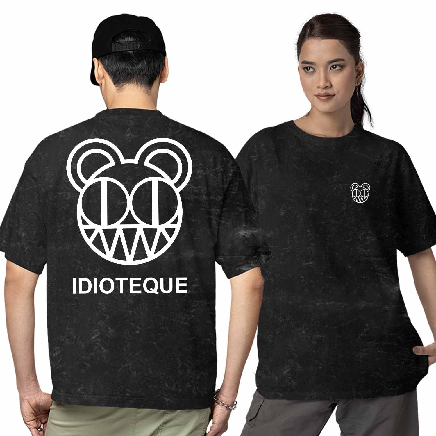 radiohead oversized t shirt - idioteque music t-shirt black buy online india the banyan tee tbt men women girls boys unisex