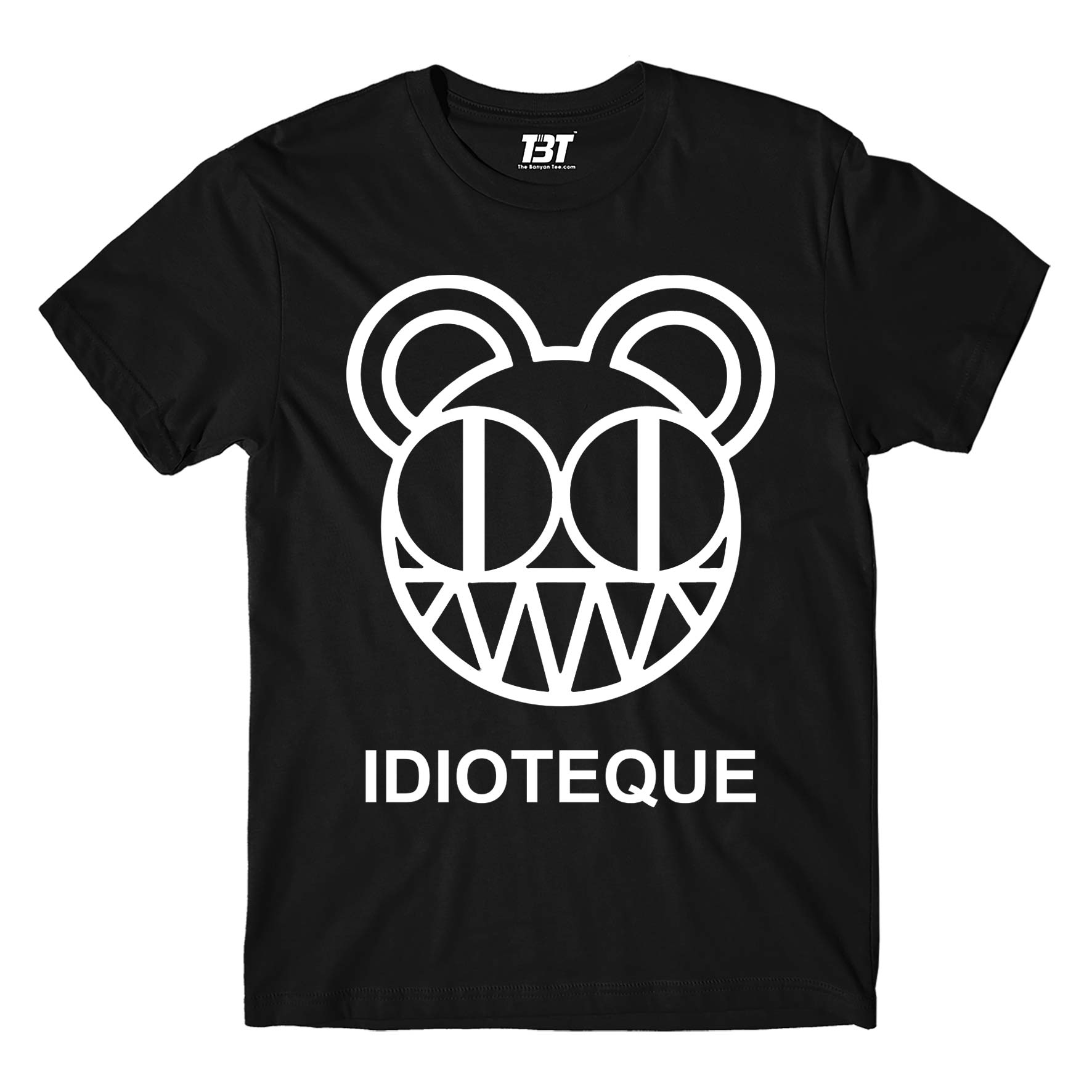 radiohead idioteque t-shirt music band buy online usa united states the banyan tee tbt men women girls boys unisex black