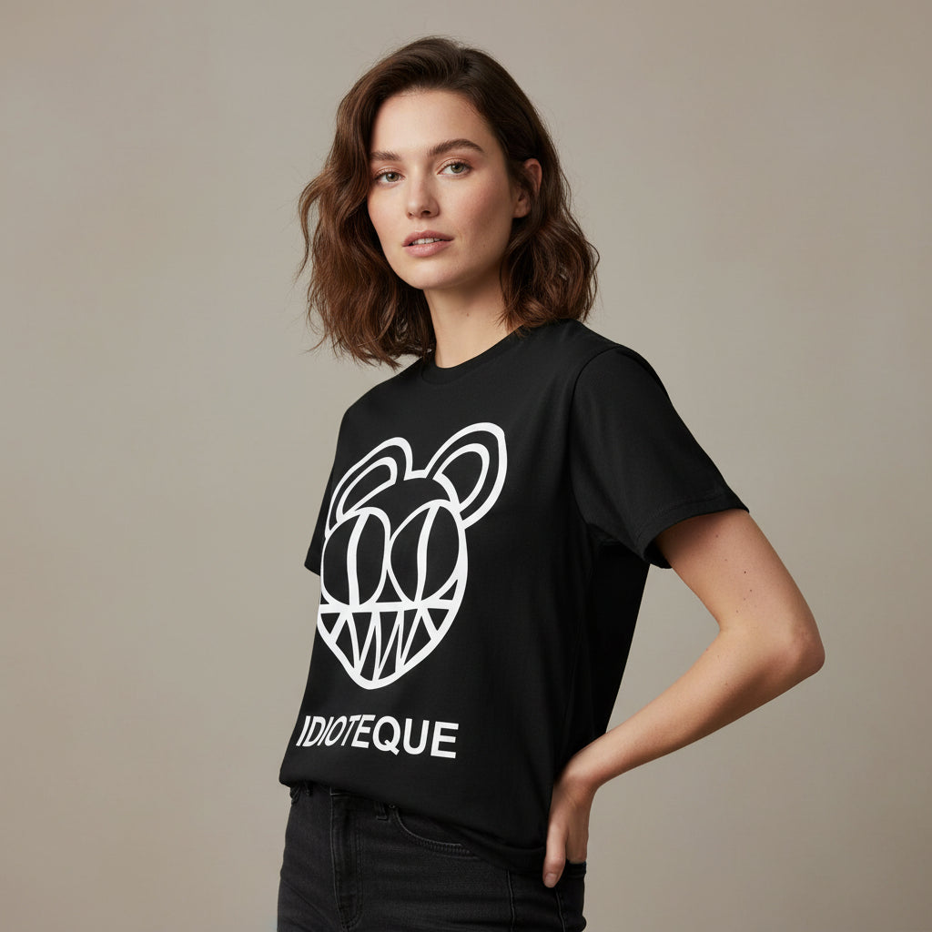 radiohead idioteque t-shirt music band buy online united states of america usa the banyan tee tbt men women girls boys unisex black