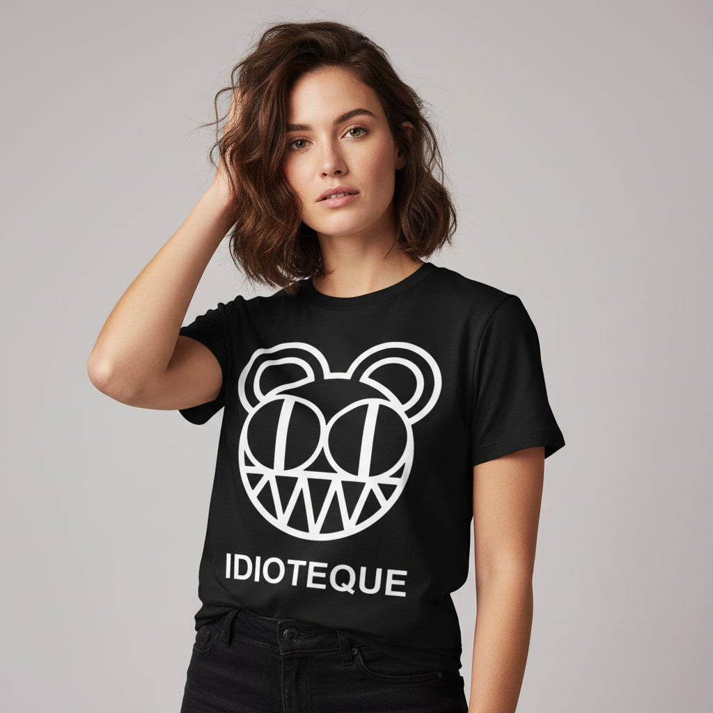 radiohead idioteque t-shirt music band buy online united states of america usa the banyan tee tbt men women girls boys unisex black