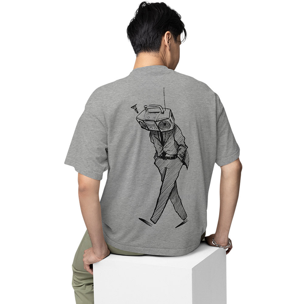 radiohead oversized t shirt - fan art music t-shirt gray buy online india the banyan tee tbt men women girls boys unisex