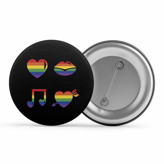 pride rainbow love badge pin button printed graphic stylish buy online united states u s the banyan tee tbt men women girls boys unisex - lgbtqia+