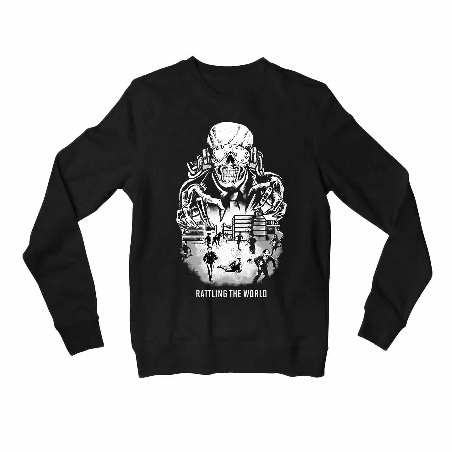 megadeth rattling the world sweatshirt upper winterwear music band buy online united states usa the banyan tee tbt men women girls boys unisex black